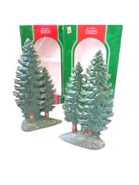Vintage Santa's Best Christmas In Vermont Large Tree Set | EUC